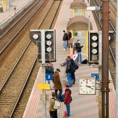 perron van treinstation