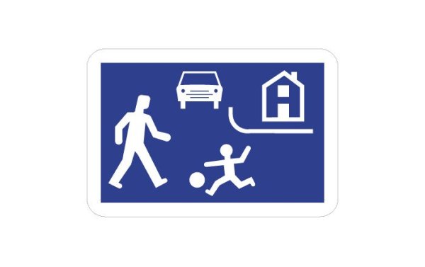 verkeersbord woonerf