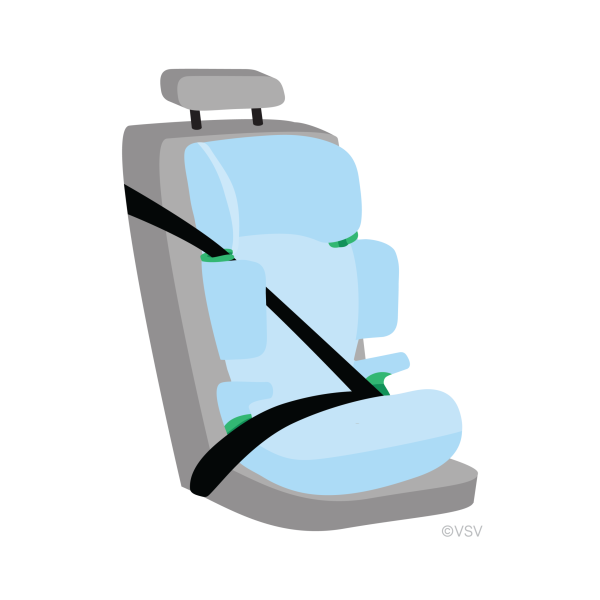 kinderzitje met gordel